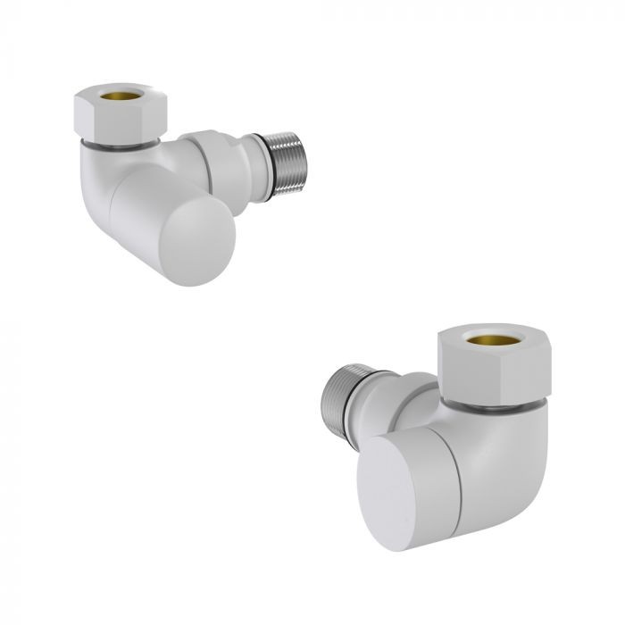 Tissino Hugo2 Double Angle Valves (Pair) Mont Blanc [THU-201-MB]