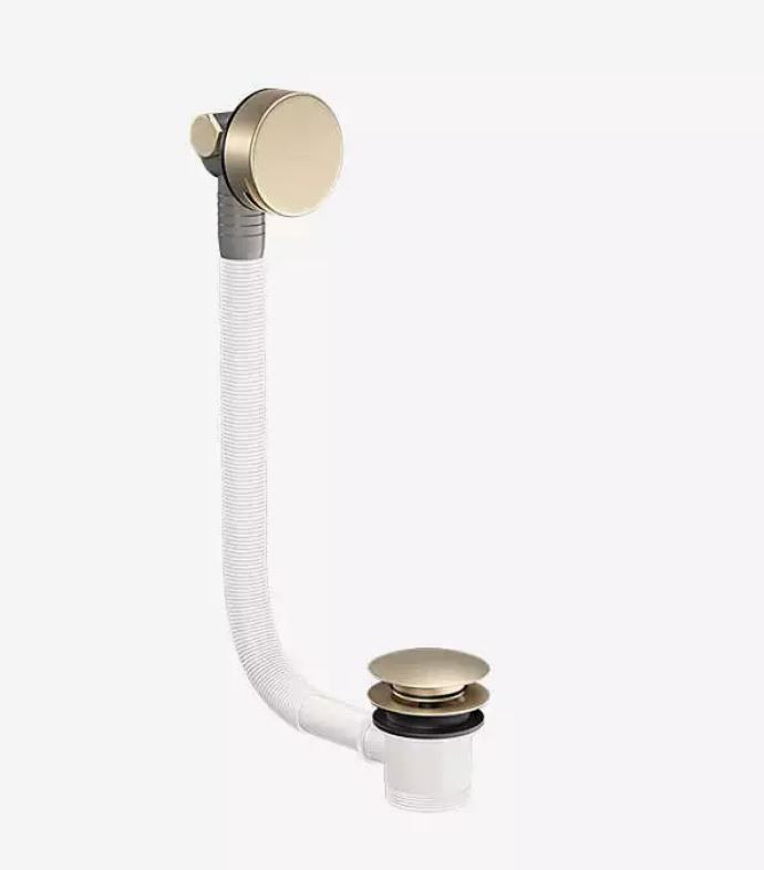Tissino Alek Bath Filler with Click Waste & Overflow Brushed Brass [TAL-102-BB]