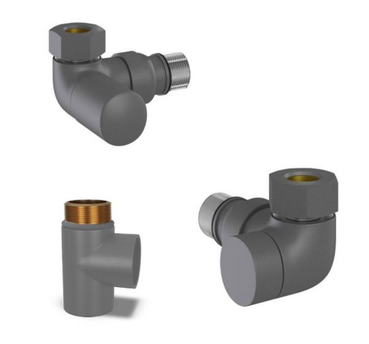 Tissino Hugo2 Dual Fuel Valves Wall Plumbing Connection Chrome [THU-209-CP]