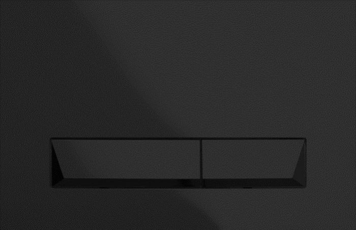 Tissino Rocco2 Quadrato Wall Plate Matt Black [TRC-202-MN]