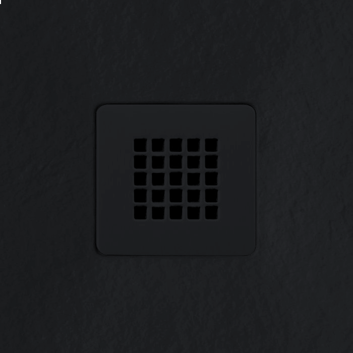 Tissino Giorgio2 Coloured Shower Grate 125 x 125mm Matt Black Slate [TRG-901-MN]