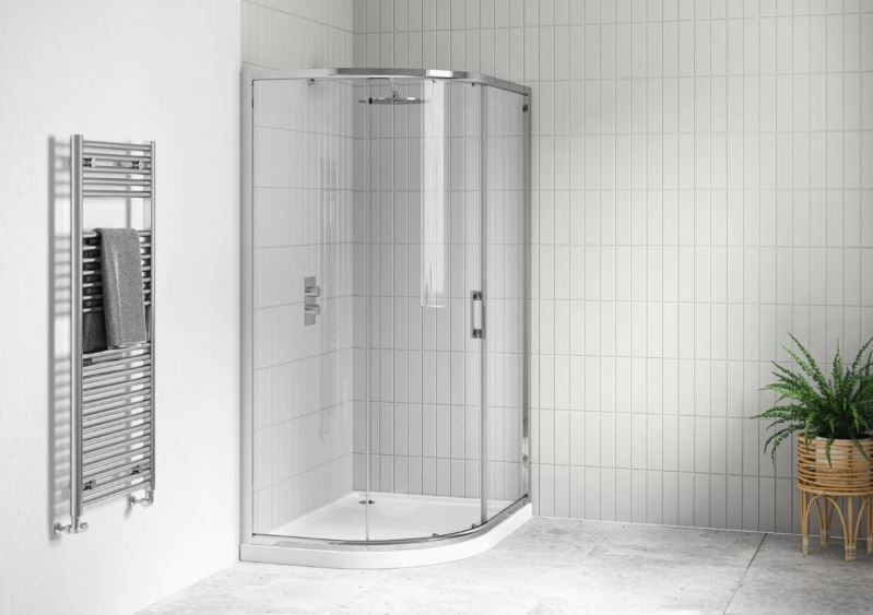 Tissino Rivelo Quadrant Shower (Single Door) 1000mm Chrome [TRV-103-CP]