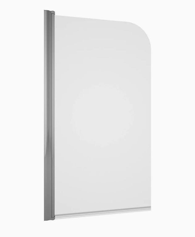 Tissino Messina Single Panel Curved Bath Screen Chrome [TSI-105-CP]