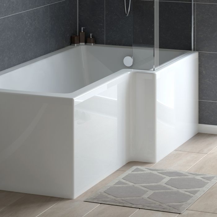 Tissino Lorenzo Premium Front Shower Bath Panel 1700 x 510mm (Bath Not Included) [TLO-606]