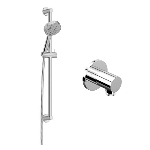 Tissino Mario 650mm Slide Rail Kit with Monofunction Shower Head & Round Outlet Elbow Chrome [TMA-415]