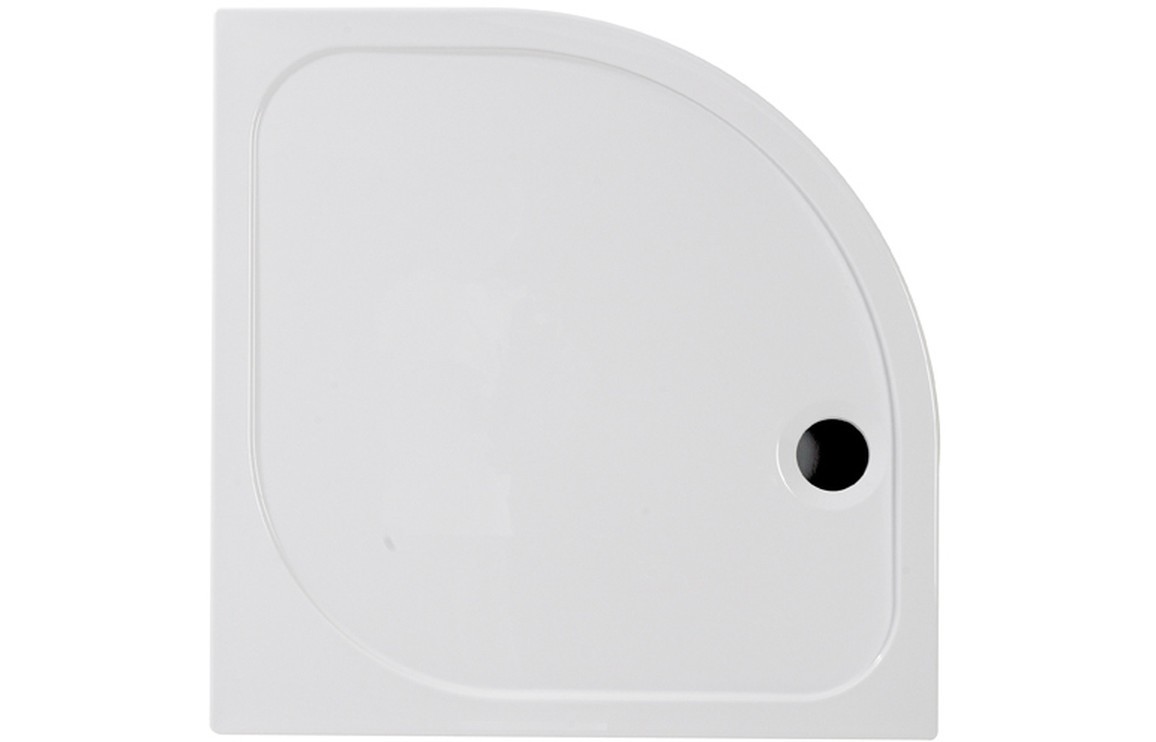 45mm Deluxe 1000x800mm Offset Quadrant Tray & Waste (RH) [PLUM104354]