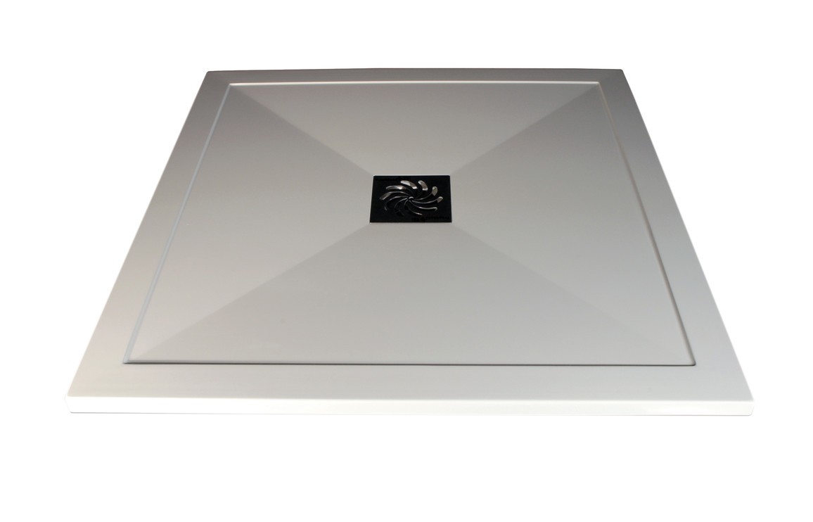 25mm Ultra-Slim 1200mm x 900mm Offset Quadrant Tray & Waste (LH) [PLUM3871]