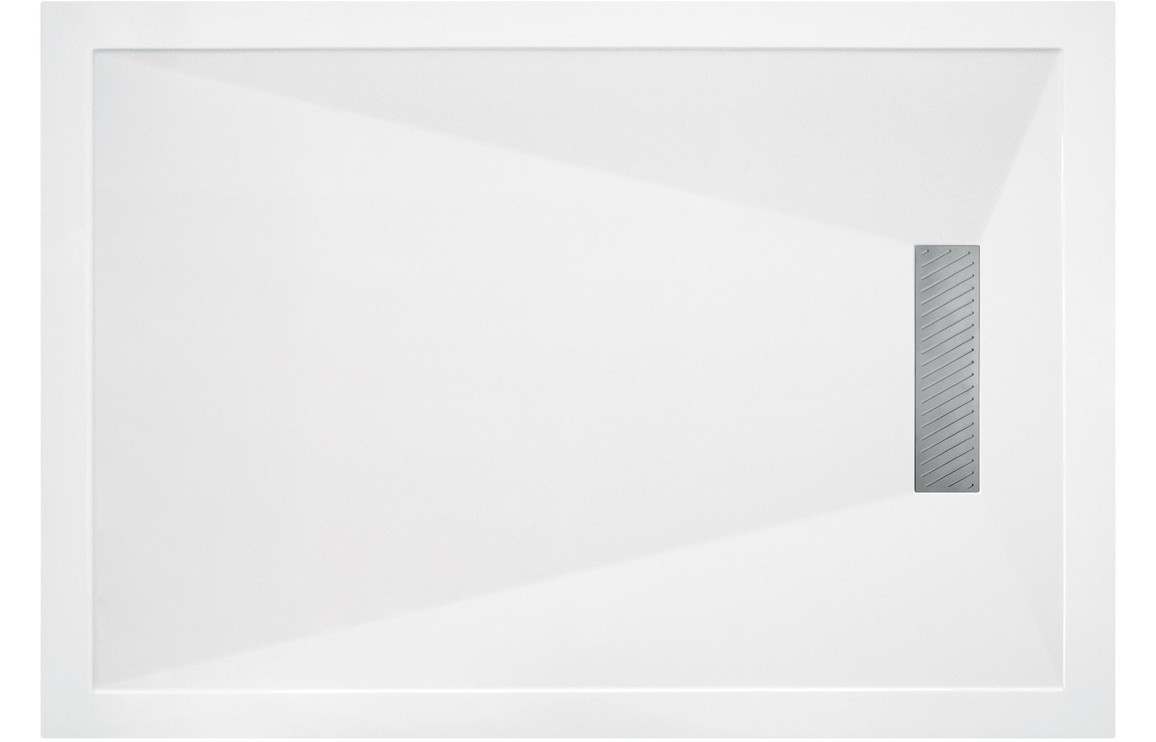 25mm Linear 1700x800mm Slim Rectangular Tray & Waste [PLUM106238]
