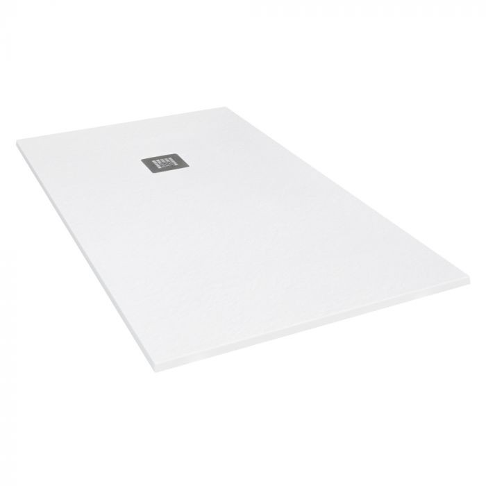 Tissino Giorgio2 Rectangular Shower Tray 1600 x 700mm White Slate [TRG-407-WS]