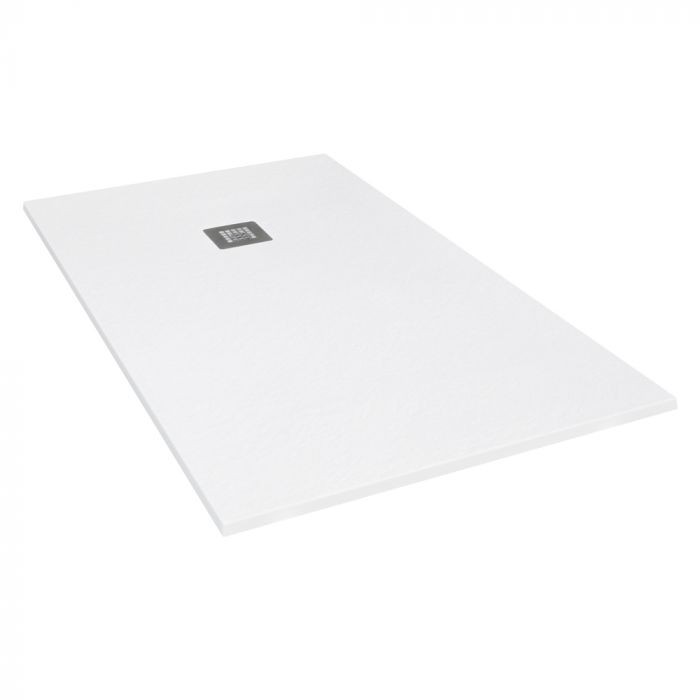Tissino Giorgio2 Rectangular Shower Tray 1000 x 900mm White Slate [TRG-463-WS]