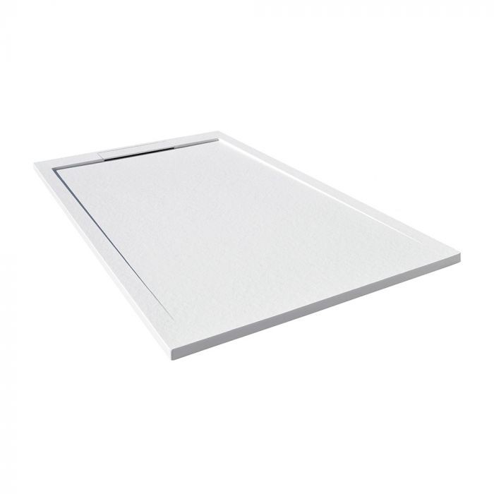 Tissino Giorgio Lux Rectangular Shower Tray 1200 x 800mm White Slate [TRG-804-WS]