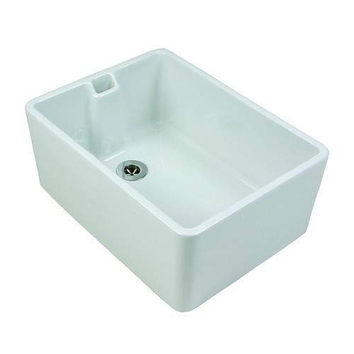 Twyford BJFC1211WH Plain Belfast Sink 475x390mm White