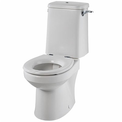 Twyford BJSA1968WH Sola Rimless Close Coupled/Back To Wall Toilet Pan 400mm - (pan only)