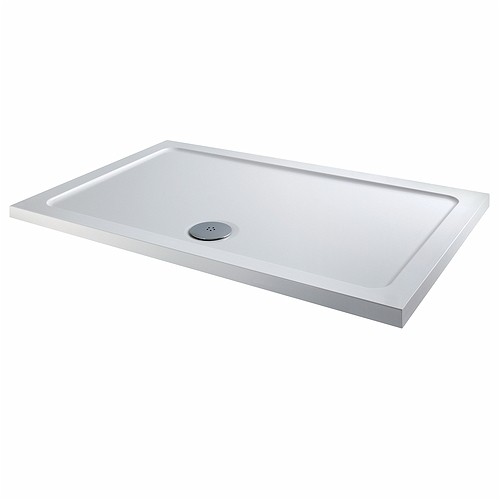 Twyford Flat Top Rectangular Shower Tray 1600x800mm White [BJTR6301WH]