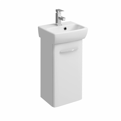 Twyford BJE10372WH E100 Vanity Unit for Hand Rinse Basin 360x280mm