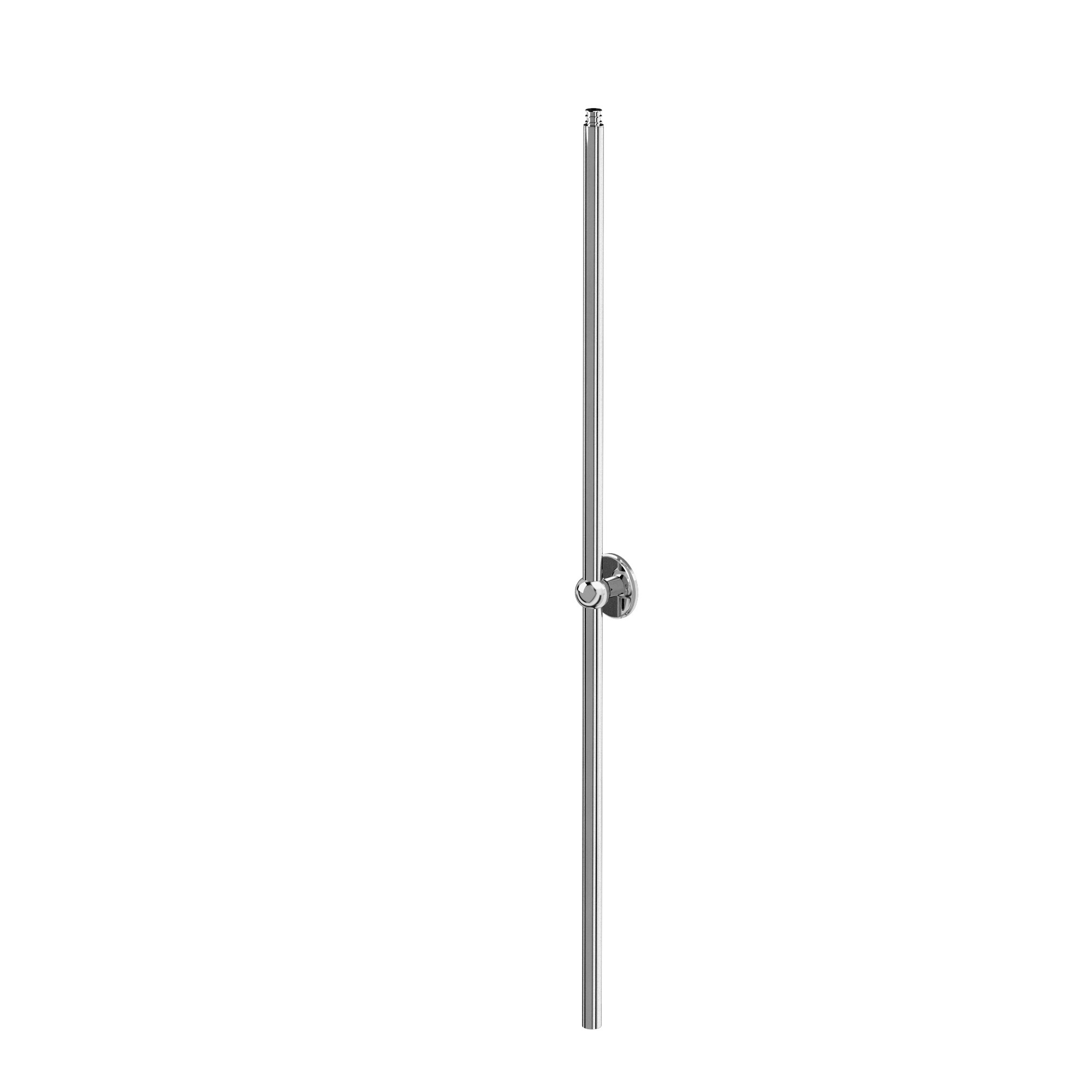 Burlington V21 Arcade Vertical Rigid Riser Pipe with Wall Mounting Chrome