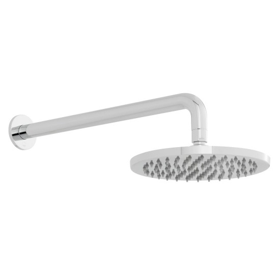 Vado Atmosphere Round Air Injection Shower Head 200mm (8 inch) with Arm Chrome [ATM-HEADRO/B/SA-C/P]