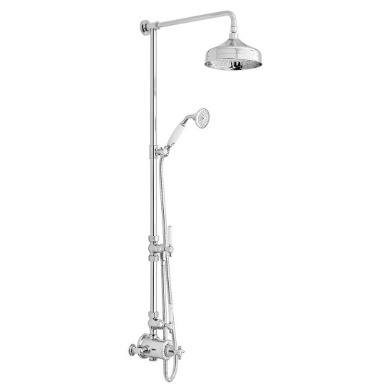 Booth & Co by Vado BC-AXB-149/RRK-CP 2 Outlet Exposed Shower Column Chrome