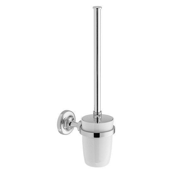 Booth & Co by Vado BC-AXB-188-CP Toilet Brush & Ceramic Holder Chrome