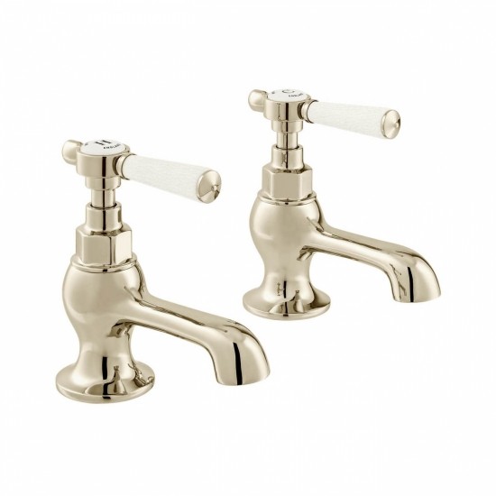 Booth & Co by Vado BC-AXB-206-BN Basin Pillar Taps Nickel