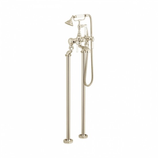 Booth & Co by Vado BC-AXB-233-BN Floor Standing Bath Shower Mixer Nickel