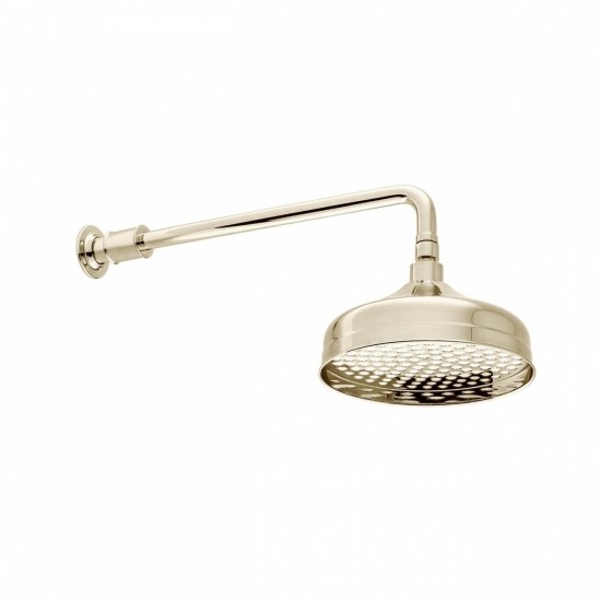 Booth & Co by Vado BC-AXB-HEAD/SA-BN Shower Head & Arm 200mm Nickel