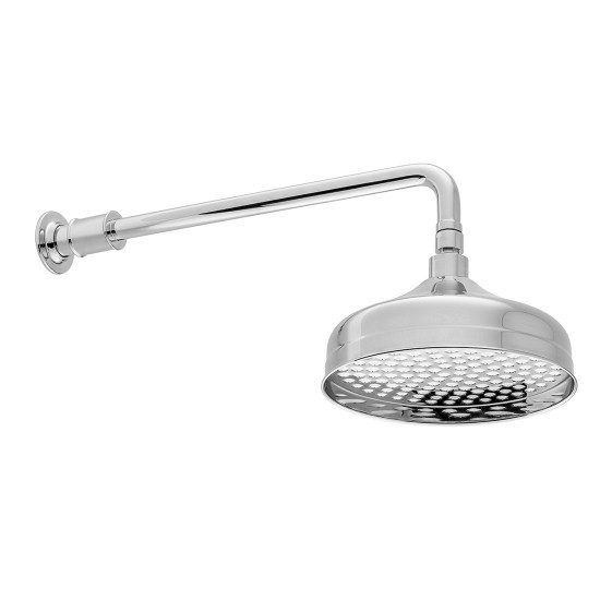 Booth & Co by Vado BC-AXB-HEAD/SA-CP Shower Head & Arm 200mm Chrome