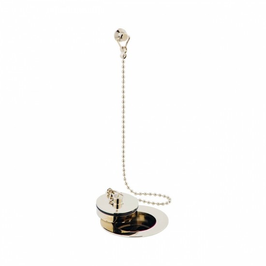 Booth & Co by Vado BC-KITA-BN Basin Waste with Metal Plug and Chain Bright Nickel