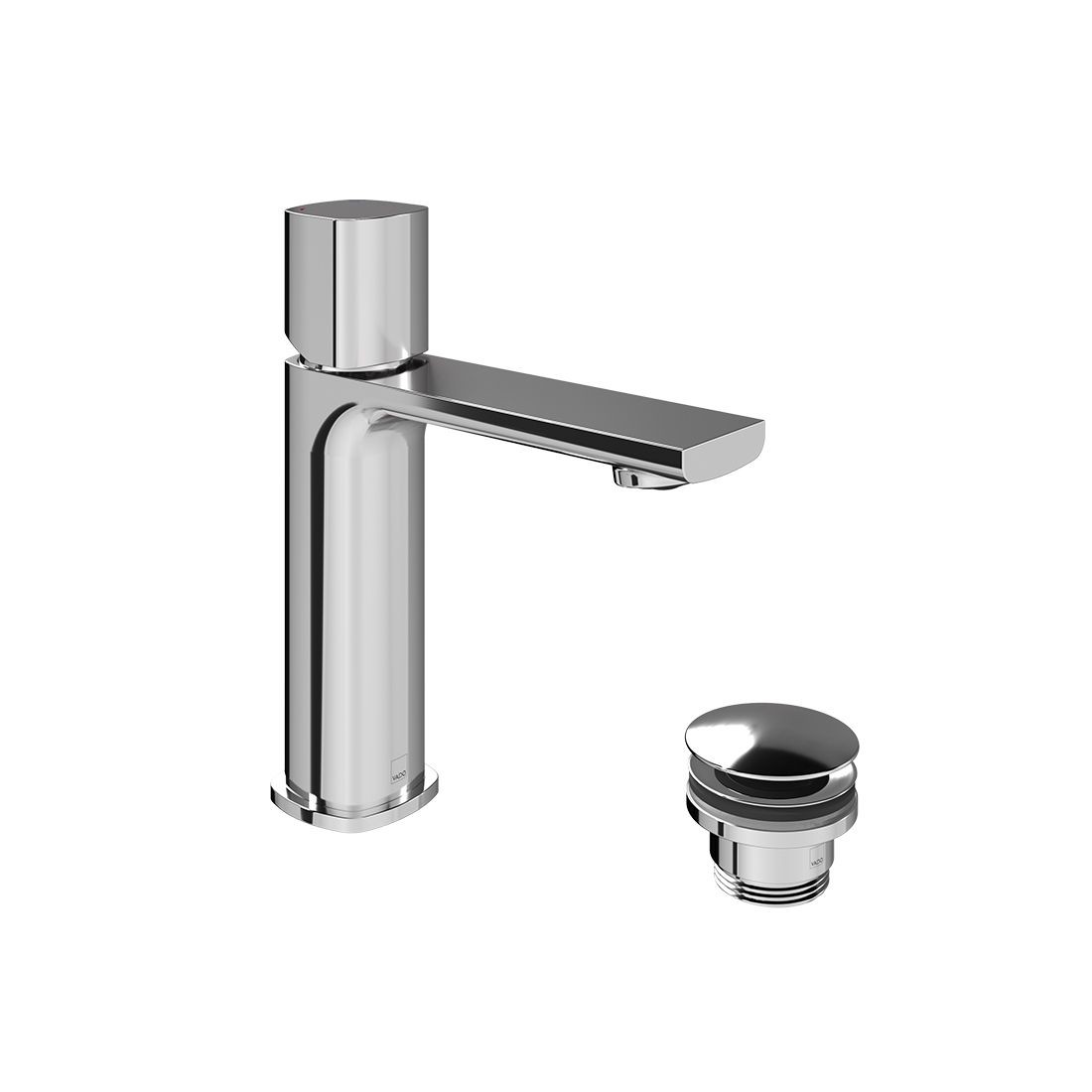 Cameo by Vado Leverless Mono Basin Mixer Tap (Single Taphole) with Universal Waste Chrome [CAM-100/CC-CP]