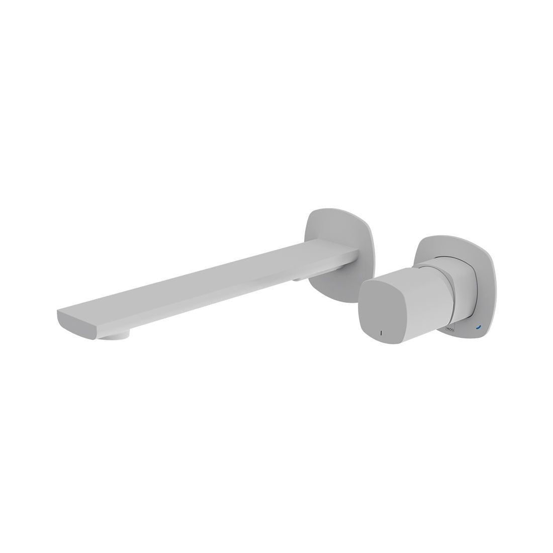 Cameo by Vado Leverless Wall Mounted Basin Mixer Tap for Low Pressure System (2 Tapholes) Matt White [CAM-109S-LP-MW]