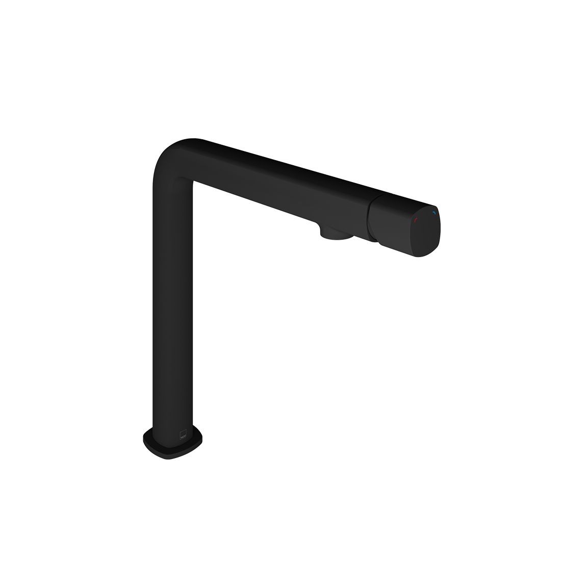 Cameo by Vado Deck Mounted Kitchen Mixer Tap (Single Taphole) Matt Black [Vado CAM-150-MB]