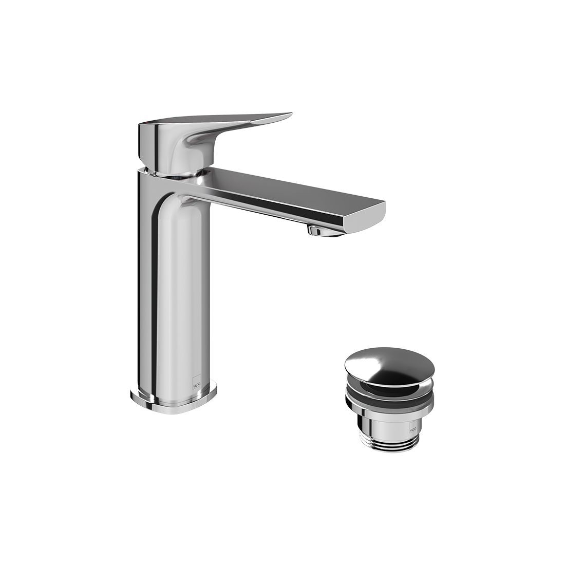 Cameo by Vado Mono Basin Mixer Tap (Single Taphole) with Universal Waste Chrome [CAM-200/CC-CP]