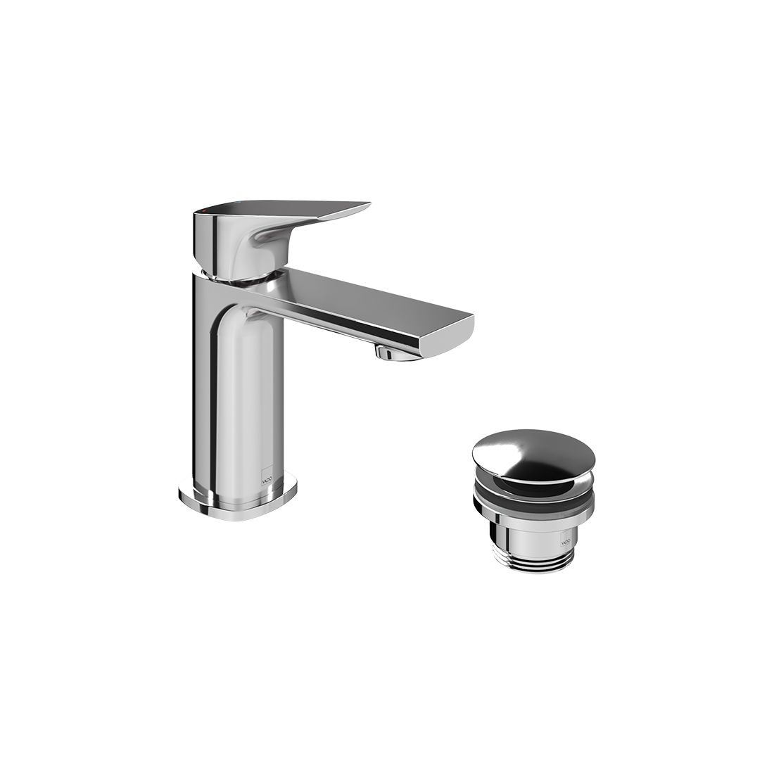Cameo by Vado Mini Mono Basin Mixer Tap (Single Taphole) with Universal Waste Chrome [CAM-200M/CC-CP]