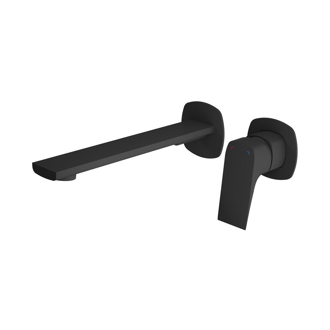 Cameo by Vado Wall Mounted Basin Mixer Tap (2 Tapholes) Matt Black [CAM-209S-MB]