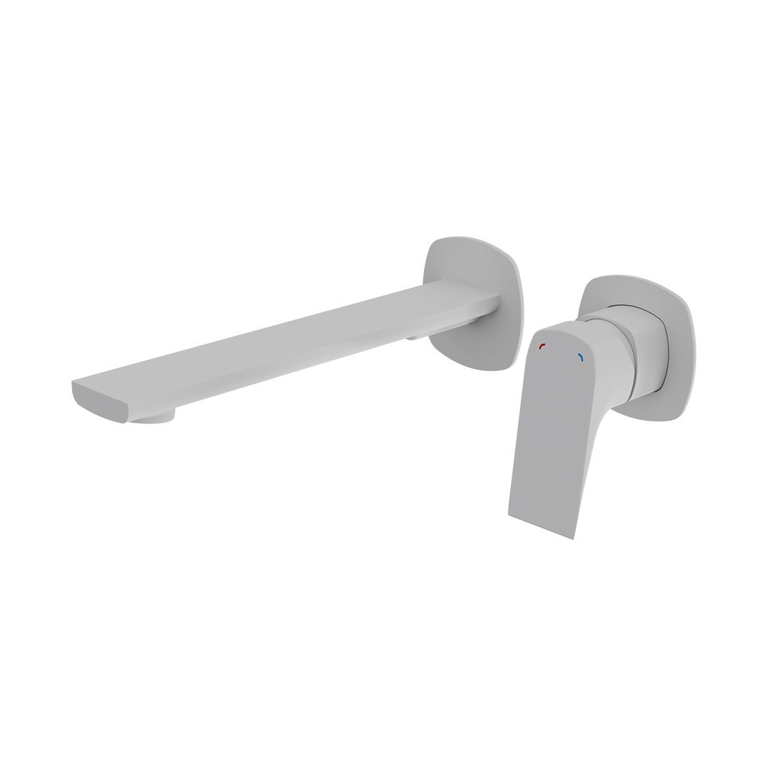 Cameo by Vado Wall Mounted Basin Mixer Tap for Low Pressure System (2 Tapholes) Matt White [CAM-209S-LP-MW]