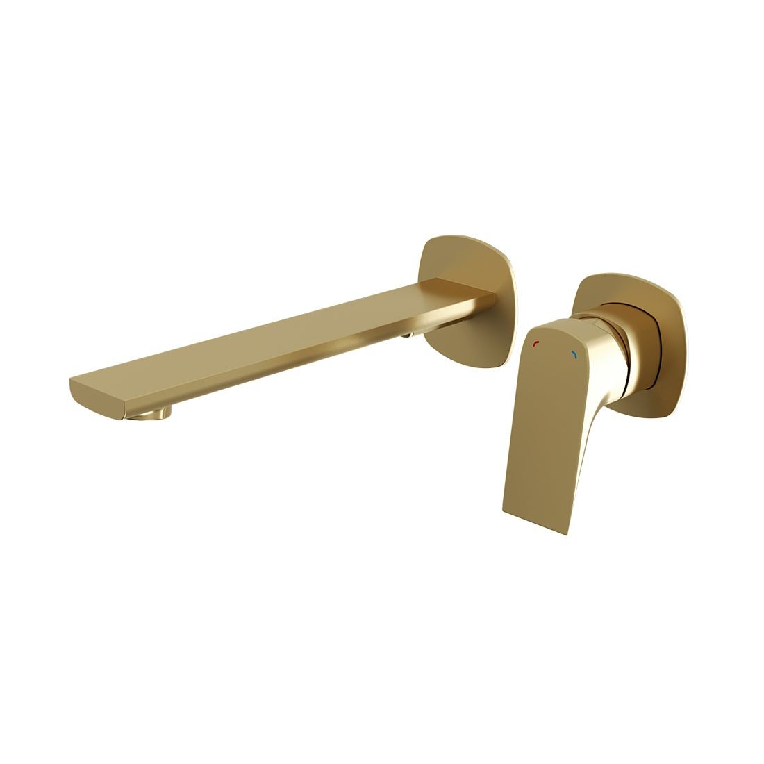 Cameo by Vado Wall Mounted Basin Mixer Tap for Low Pressure System (2 Tapholes) Satin Brass [CAM-209S-LP-SBR]