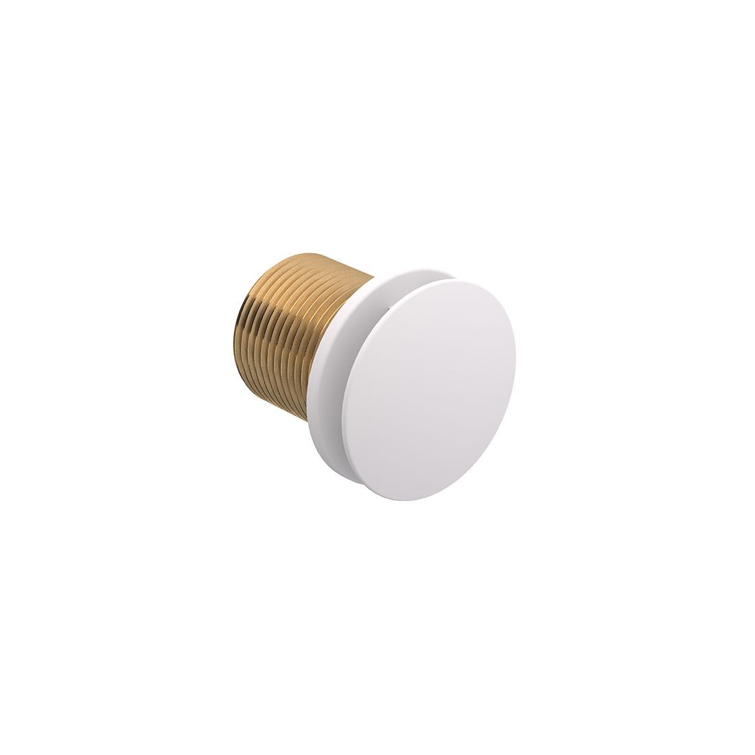Cameo by Vado Mineral Basin Overflow Cover (32mm Diameter) Matt White [CAM-BMO-MW]