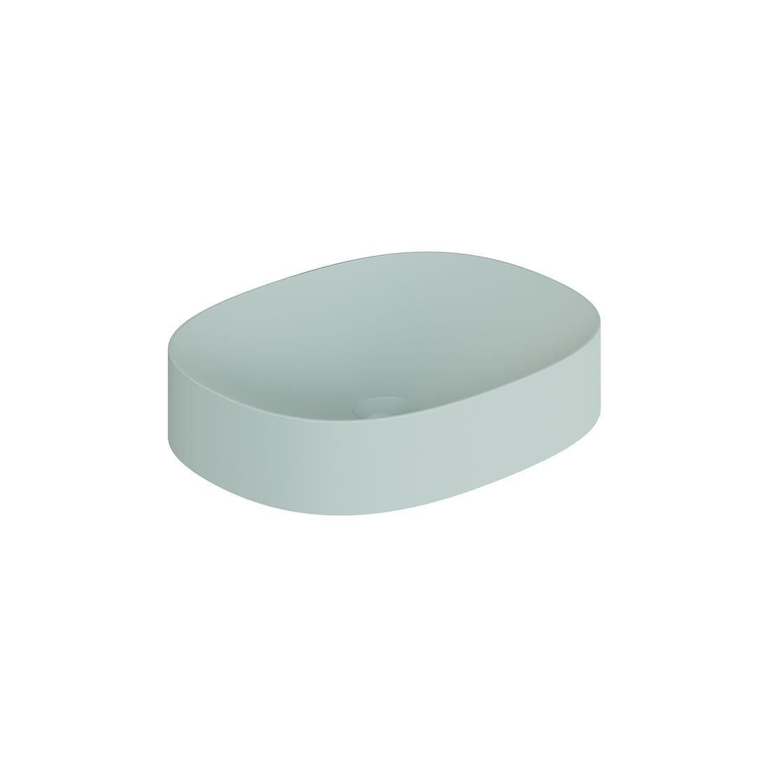 Cameo by Vado Oval Countertop Basin (No Tapholes) Cove Blue [CAM-BMOV-CB]