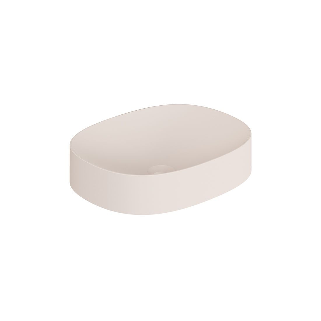 Cameo by Vado Oval Countertop Basin (No Tapholes) Pink Clay [CAM-BMOV-PC]