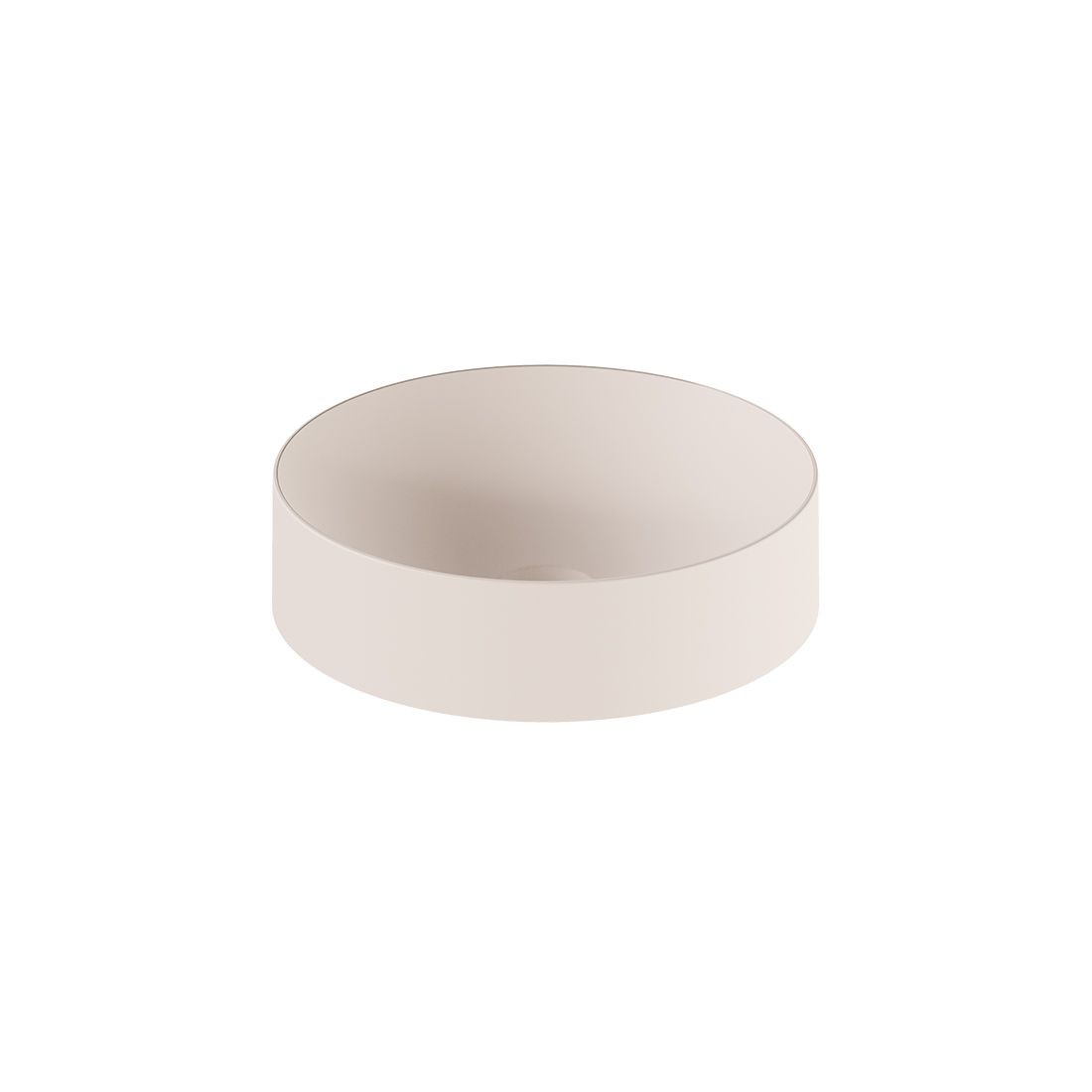Cameo by Vado Round Countertop Basin (No Tapholes) Pink Clay [CAM-BMRO-PC]