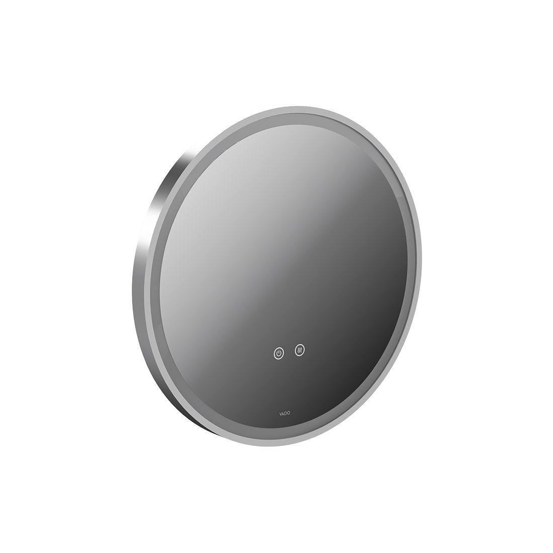 Cameo by Vado Illuminated Mirror (Round) with Demister 500mm Satin Chrome [CAM-M5I-RO-SC]