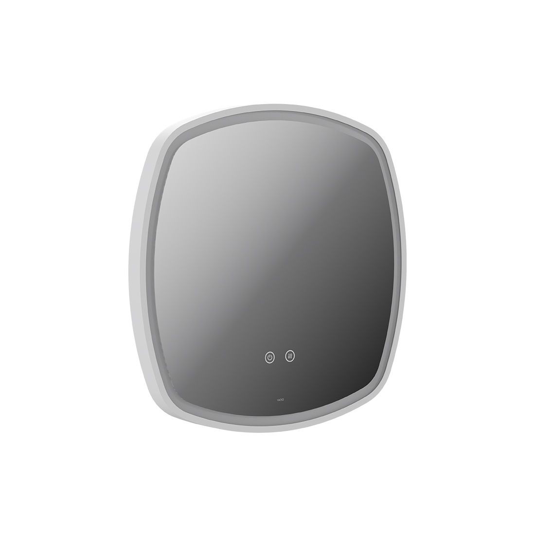 Cameo by Vado Illuminated Mirror (Square) with Demister 500mm Matt White [CAM-M5I-SQ-MW]