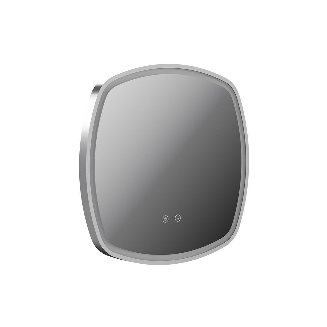 Cameo by Vado Illuminated Mirror (Square) with Demister 500mm Satin Chrome [CAM-M5I-SQ-SC]