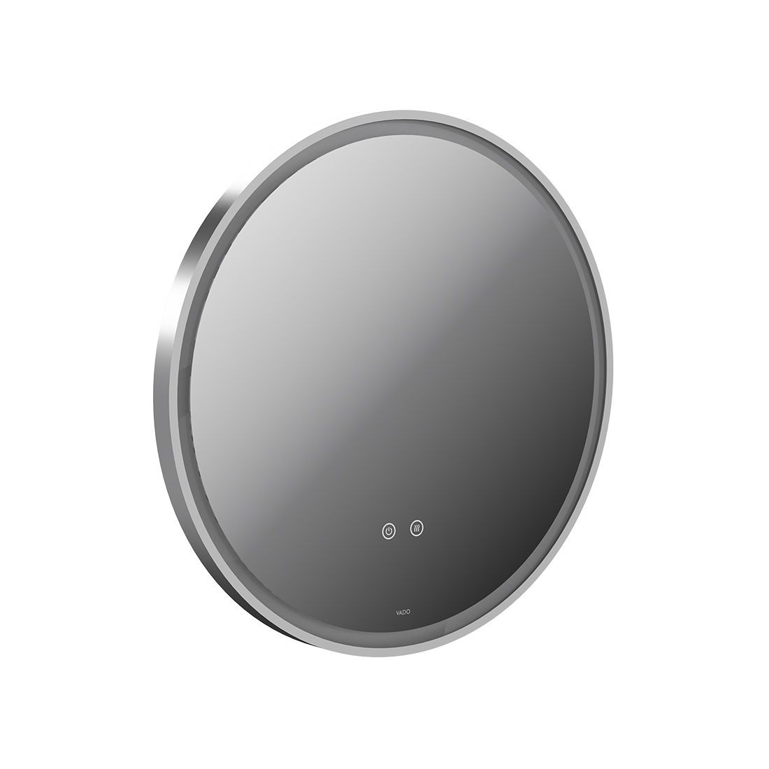 Cameo by Vado Illuminated Mirror (Round) with Demister 600mm Satin Chrome [CAM-M6I-RO-SC]