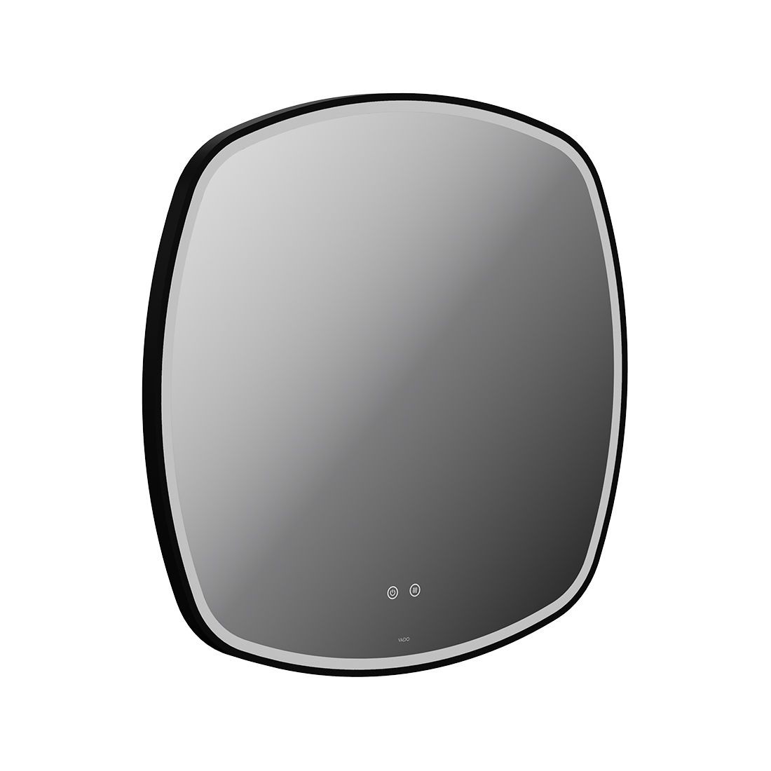 Cameo by Vado Illuminated Mirror (Square) with Demister 800mm Matt Black [CAM-M8I-SQ-MB]
