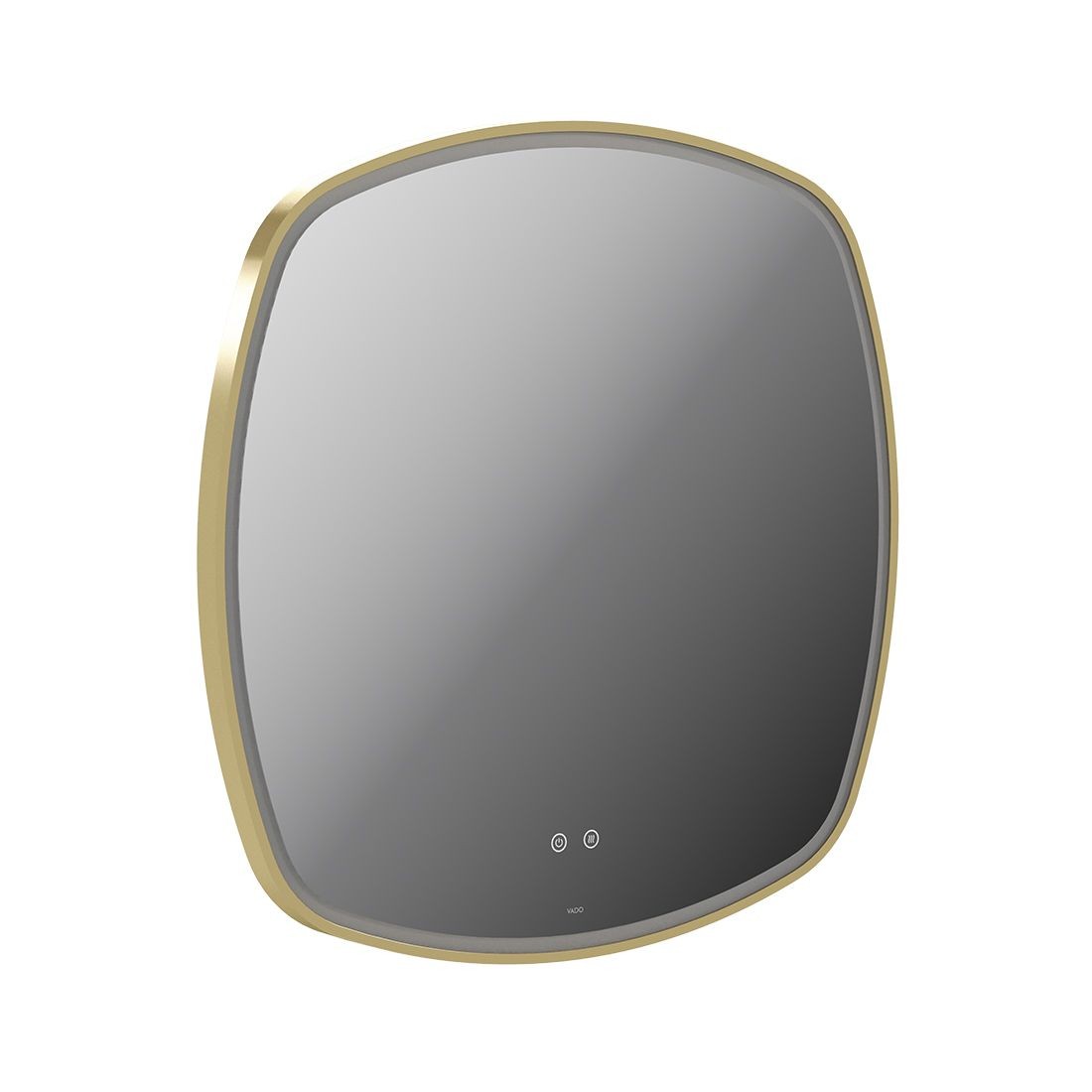 Cameo by Vado Illuminated Mirror (Square) with Demister 800mm Satin Brass [CAM-M8I-SQ-SBR]