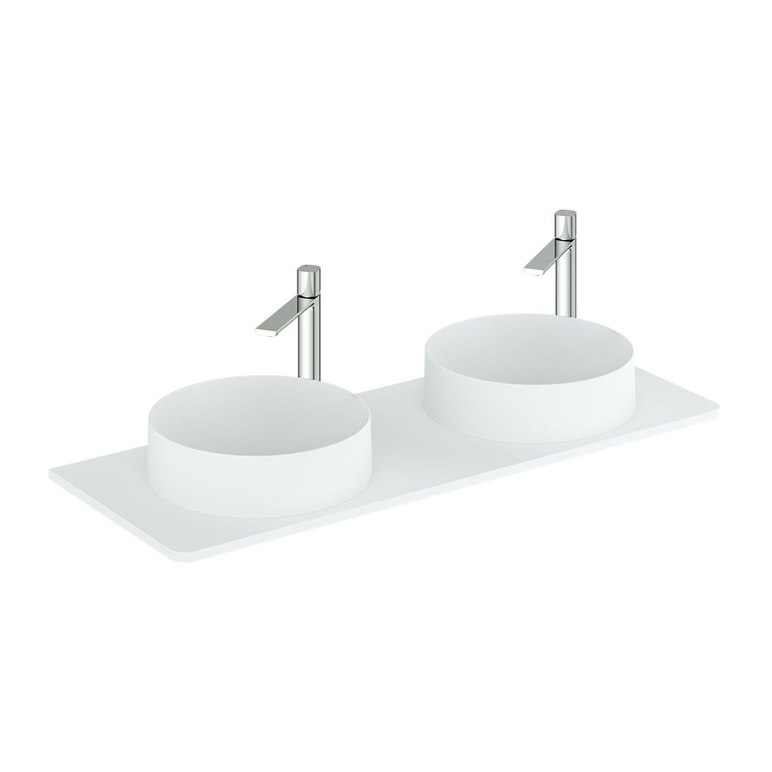 Cameo by Vado Worktop for 1200mm Vanity Unit Arctic White (Basins & Brassware NOT Included) [CAM-WT12-AW]