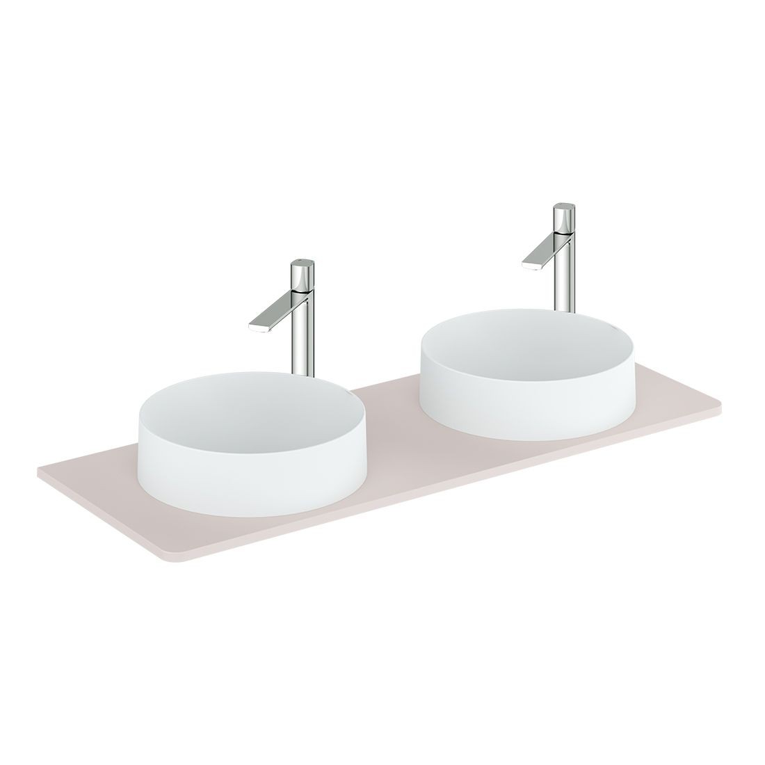 Cameo by Vado Worktop for 1200mm Vanity Unit Pink Clay (Basins & Brassware NOT Included) [CAM-WT12-PC]