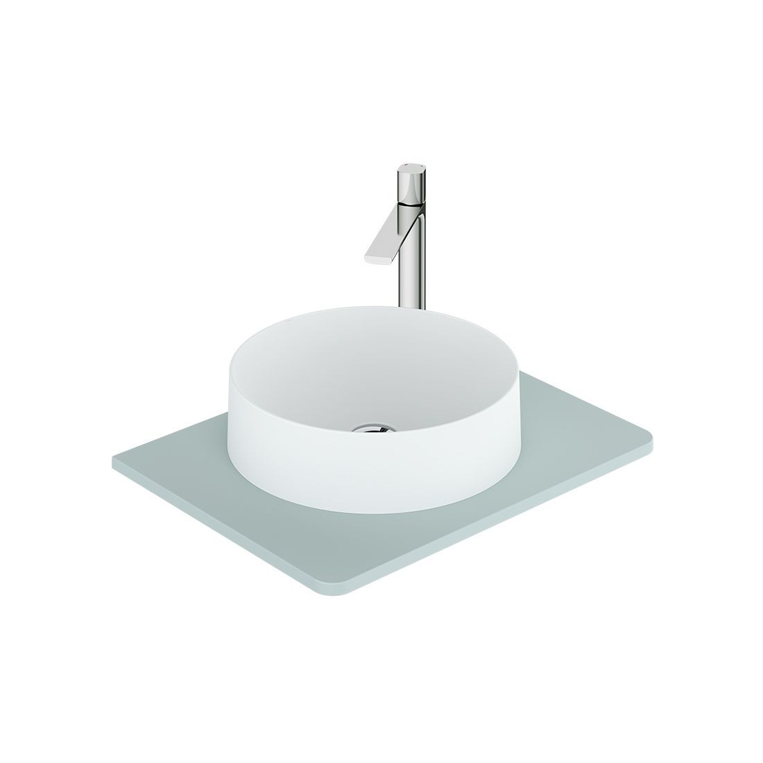 Cameo by Vado Worktop for 600mm Vanity Unit Cove Blue (Basin & Brassware NOT Included) [CAM-WT6-CB]