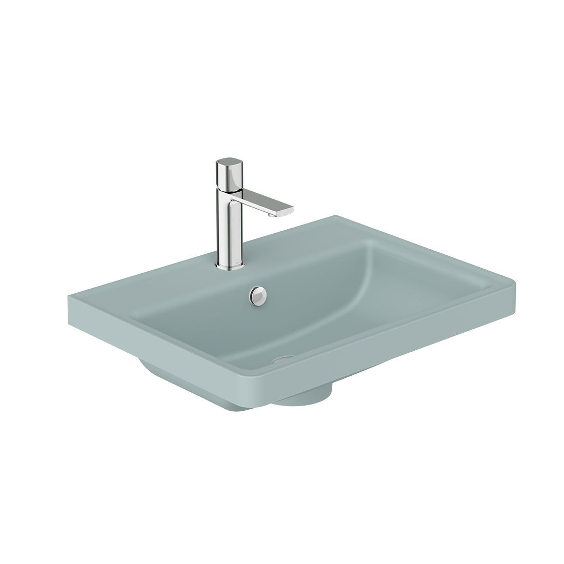 Cameo by Vado Vanity Basin 600mm (1 Taphole) Cove Blue (Brassware NOT Included) [CAM-BM6-CB]